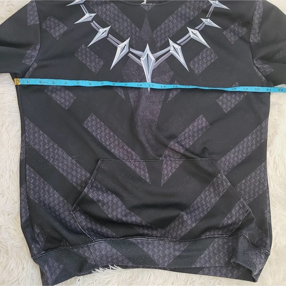 Men's Marvel Black Panther Comic Character Logo Hoodie SZ XL - Picture 4 of 13